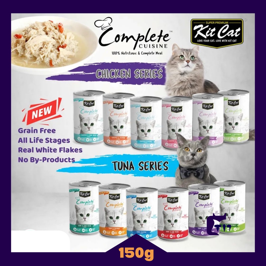 Kit Cat Complete Cuisine In Broth Cat Canned Food 150g Makanan Kucing