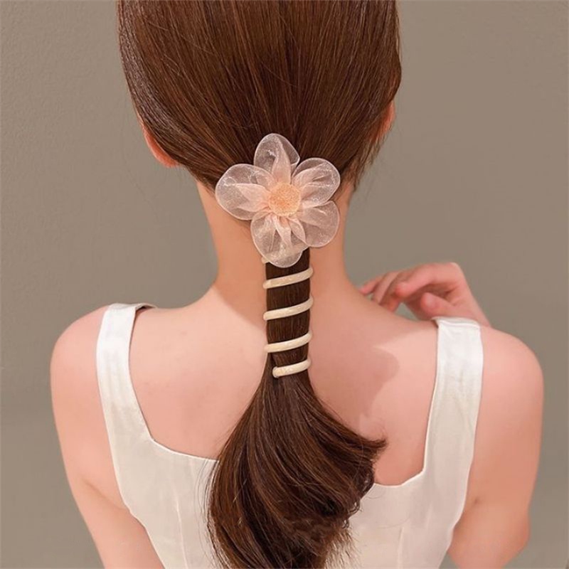Straight Telephone Line Hair Rope New Style Ponytail Rubber Band ...