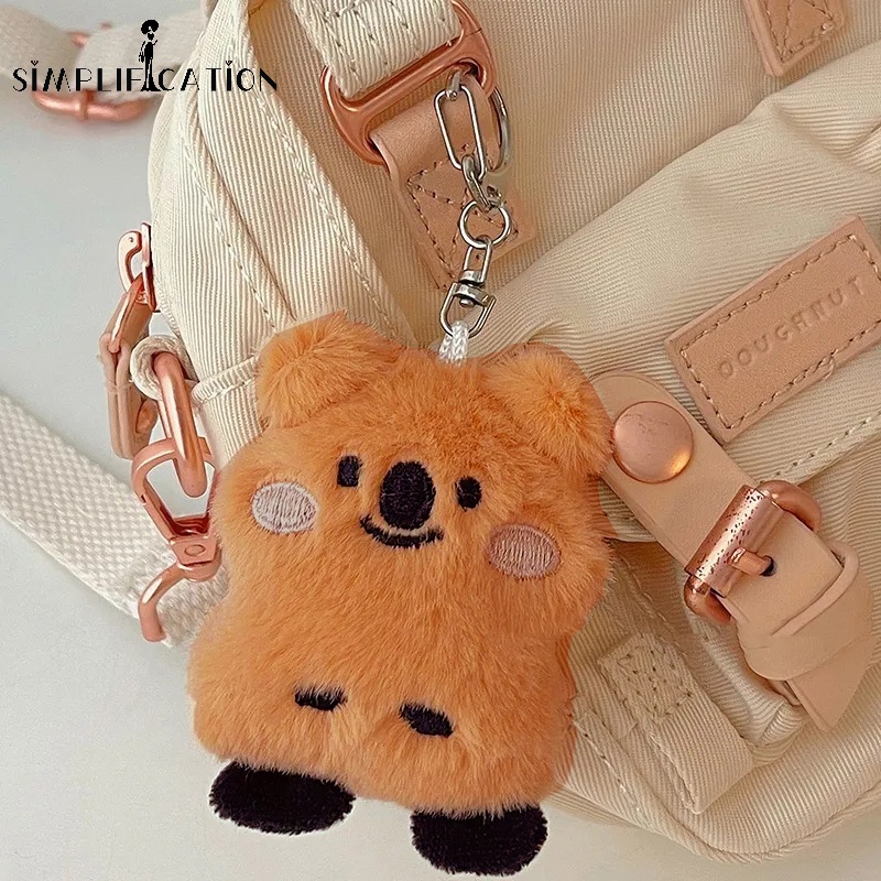 Kawaii Bear Car Schoolbag Pendant Key Rings/ Cartoon Koala Plush ...