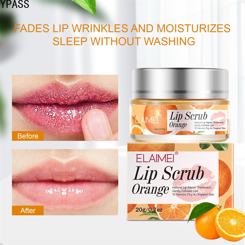 CYREAL Elaiemis New Natural Shea Butter Lip Care Scrub Softens Cuticles