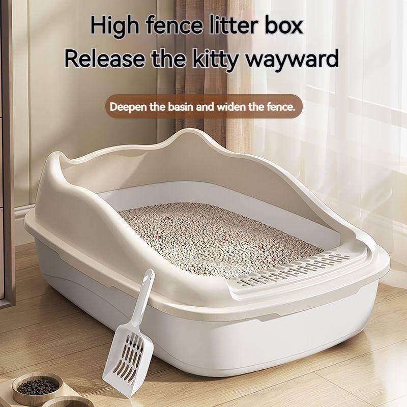 📢READY STOCK📢Cat litter basin, super large, fully semi enclosed cat