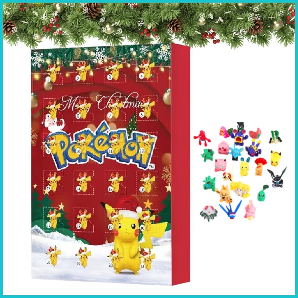 Pokemons Calendar Box 24 PCS Pokemons Christmas 2022 Advent Calendar ...