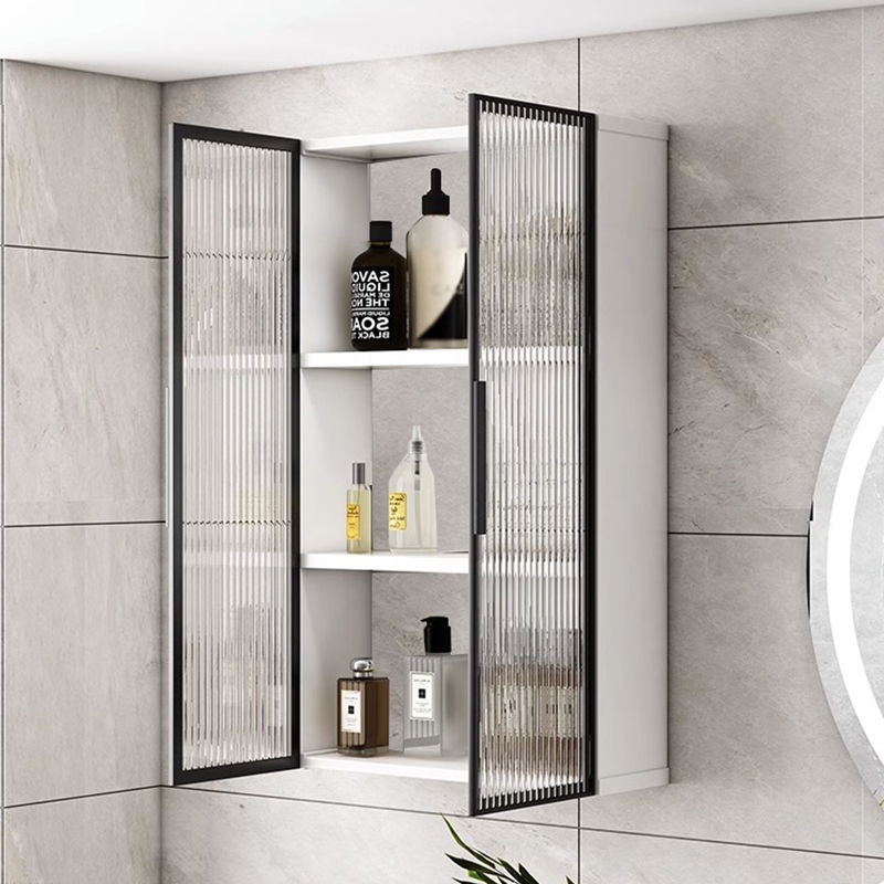 Hanging Aluminum Alloy Closet Bathroom Wall Cupboard Storage