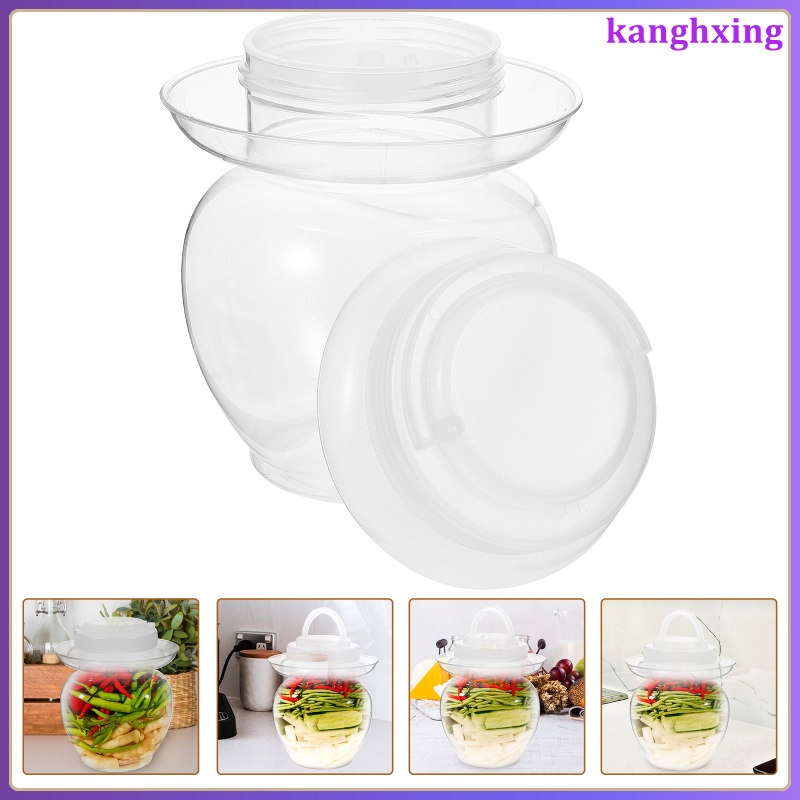 aesthetic kitchen Glass Pickling Jars Fermentation Tank Plastic Kimchi