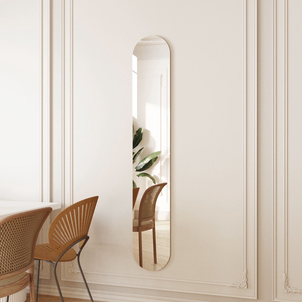 Super Narrow FullLength Mirror Extremely Narrow Wall SelfAdhesive