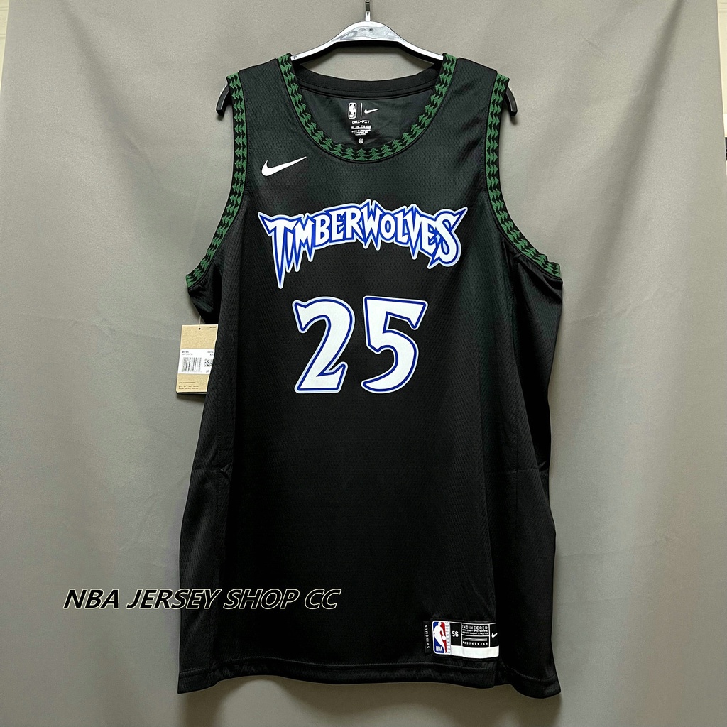 【NBA Jersey】Men's New Original NBA Minnesota Timberwolves 25 Derrick