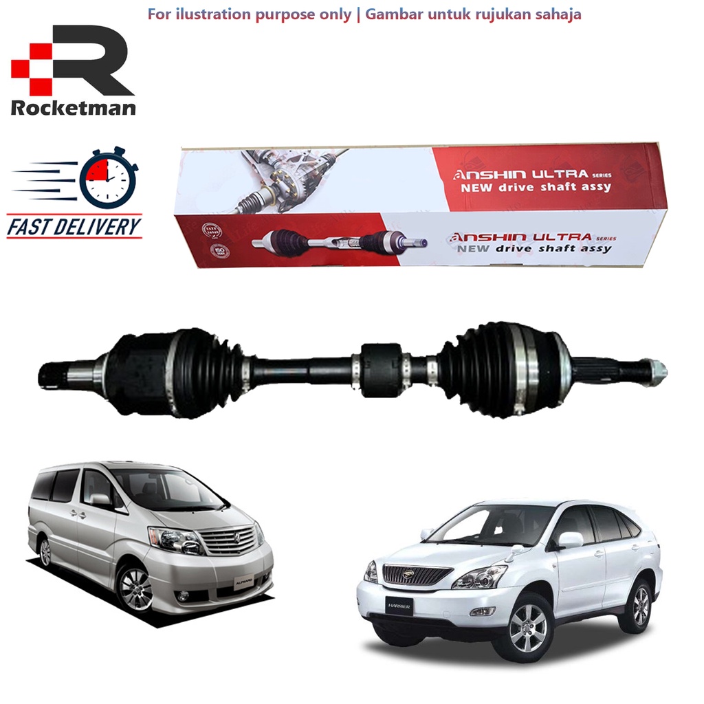 ANSHIN ULTRA DRIVE SHAFT ASSY TOYOTA ESTIMA 2.4 ACR30 HARRIER 2.4 ACU30 ...