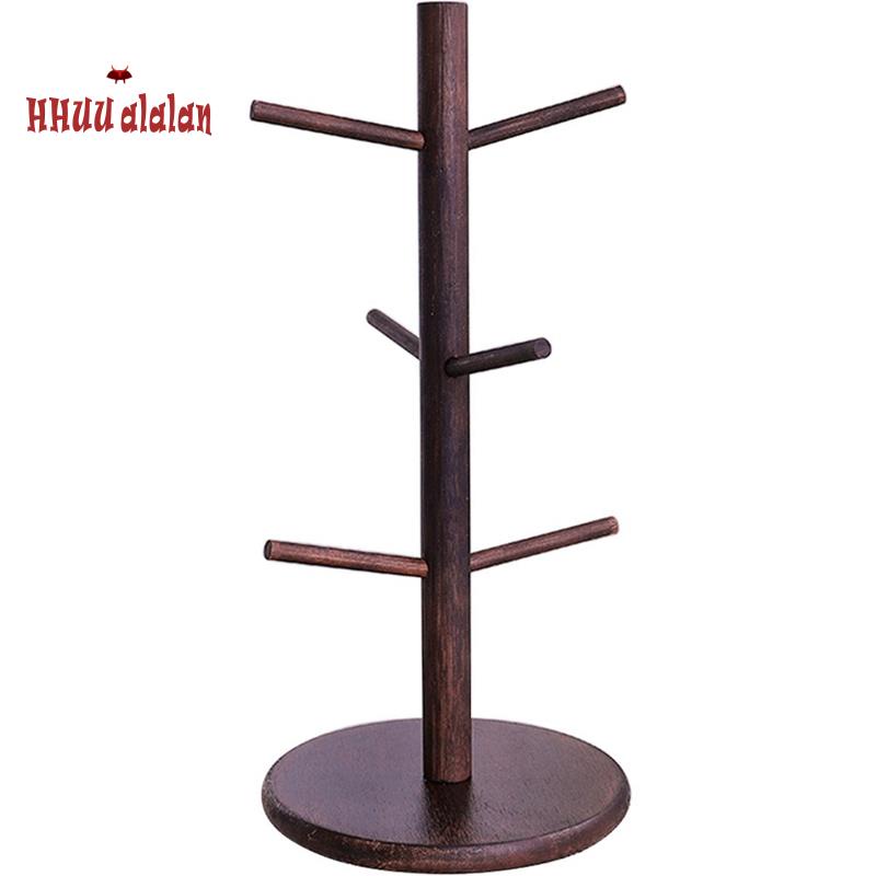 Coffee Cup Holder Coffee Mug Tree,Coffee Organizer Station with 6 Hooks