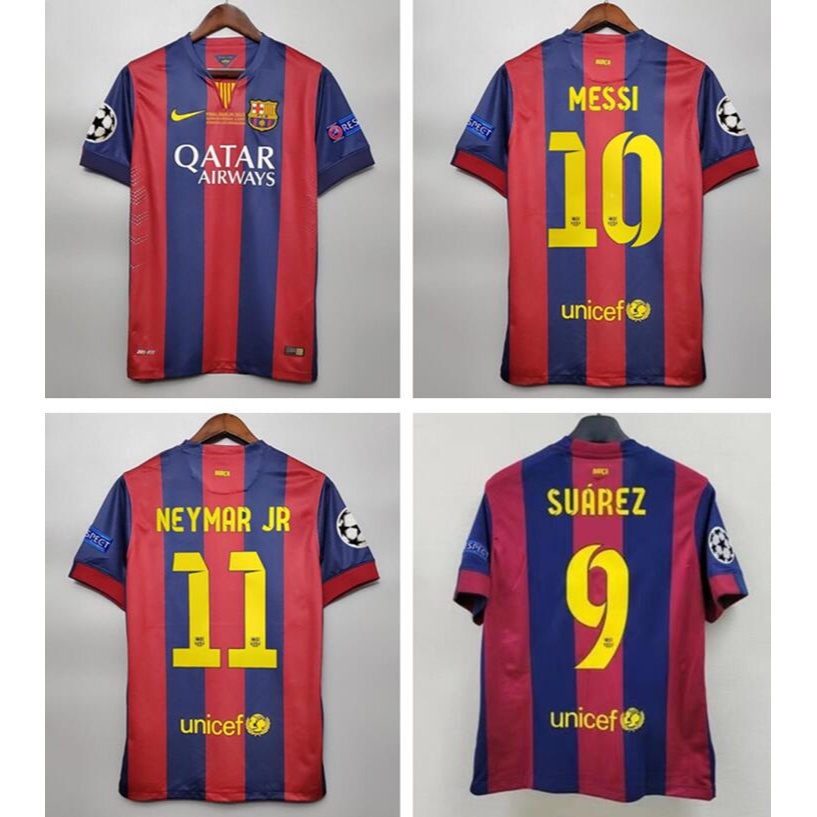 Barcelona 2021/22 Home Messi #10 Jersey Name Set