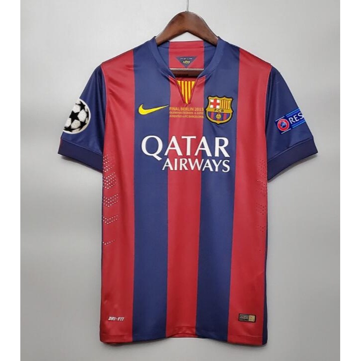 Barcelona 14/15 Retro Home Shirt- Messi 10 Neymar 11 Available