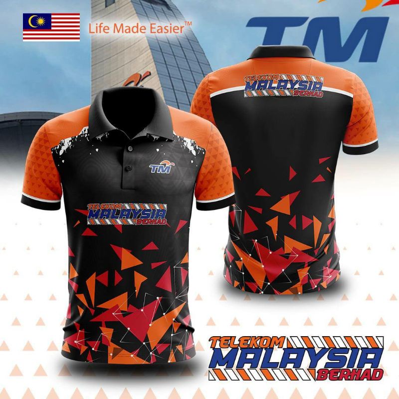 2024 BAJU TM MALAYSIA TELEKOM MALAYSIA Sublimation Tshirt / Baju ...