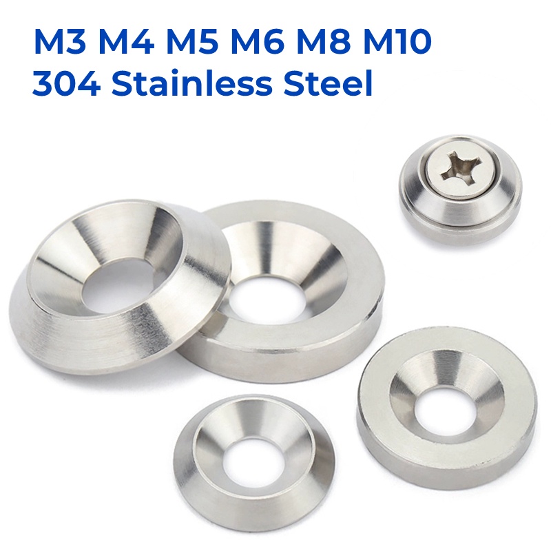 M3 M4 M5 M6 M8 M10 304 Stainless Steel Countersunk Washer Concave