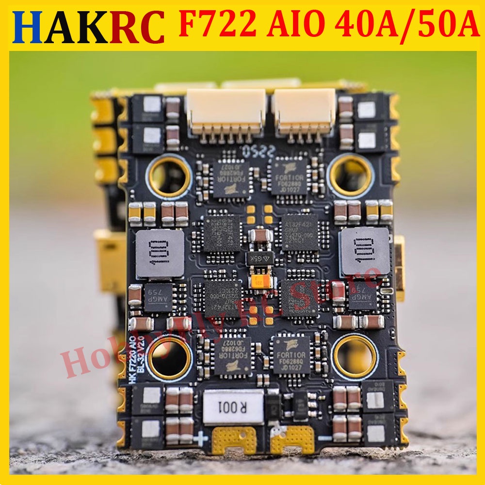 HAKRC F7220D F722 AIO F7 Flight Controller 32Bit 40A/50A 4in1 ESC 2-6S ...