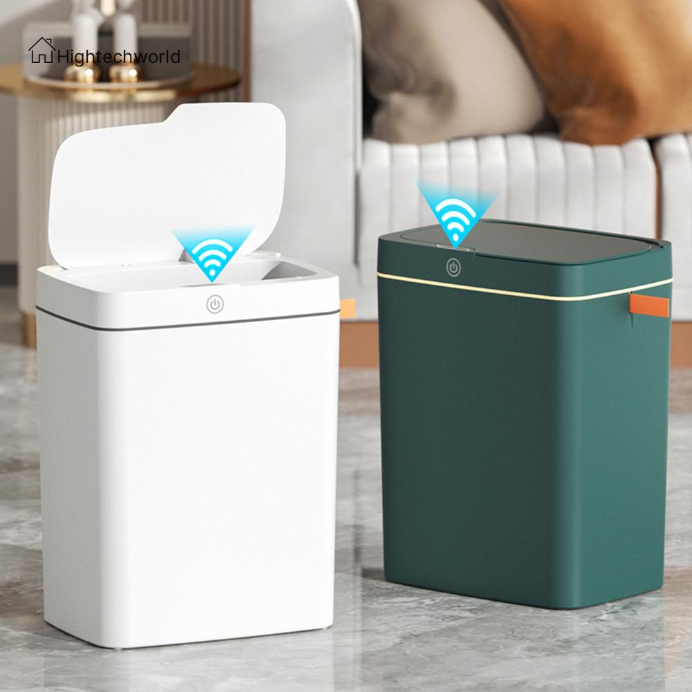 [Hightechworld.my] Automatic Wastebasket IPx5 Waterproof Touchless