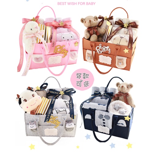 🔥MALAYSIA READY STOCK🔥Pure Cotton Newborn Baby Clothes Set Gift Box