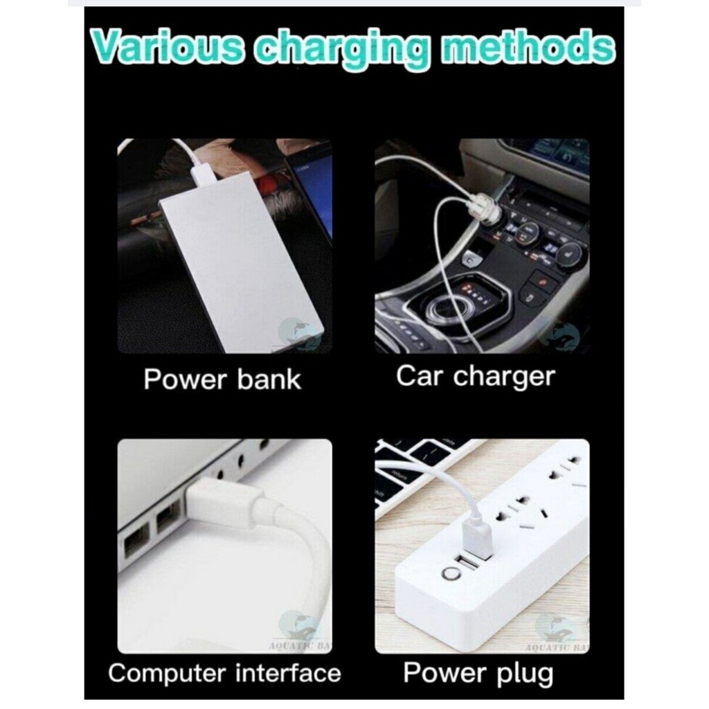 Curated visual reference: Picture Idea: Aquaticbay Portable Aquarium Small Single Output Usb Air Pump