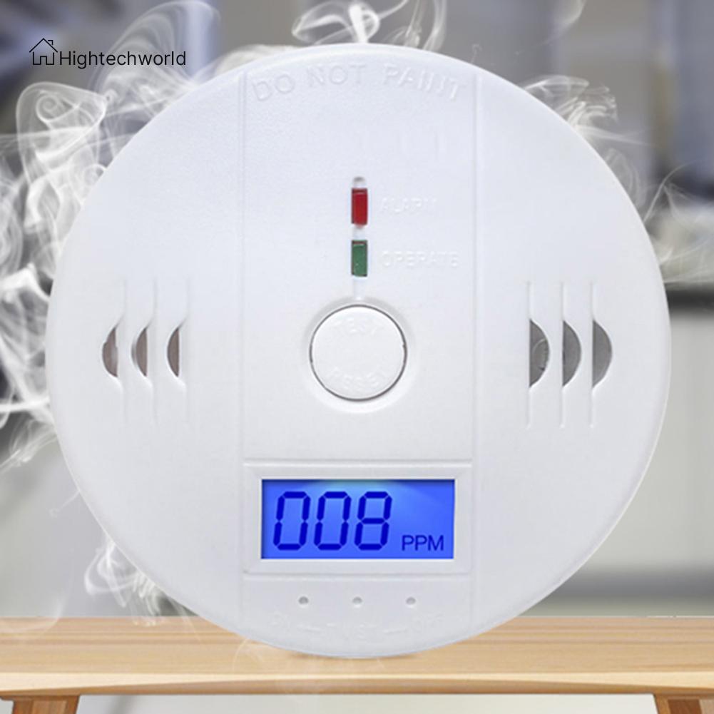 [Hightechworld.my] LCD CO Gas Poisoning Alarm Detector High Sensitive