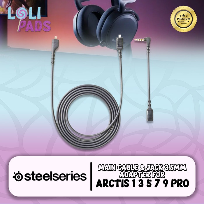 Steelseries Arctis Micro USB 8-pin to Jack 3.5mm Aux Main Cable Kabel ...