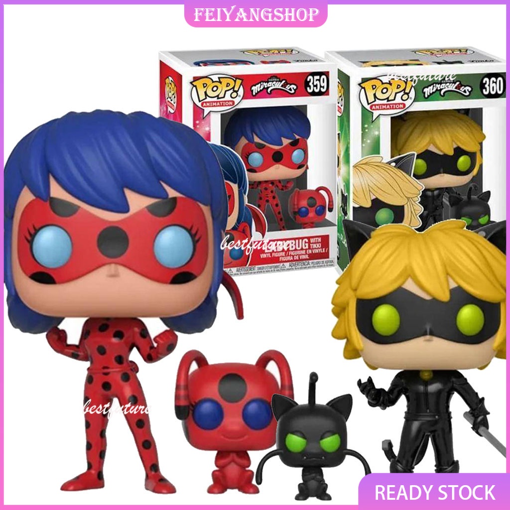 New Funko Pop Miraculous Plagg 359 360 Cat Noir Ladybug Tikki Action Figure Model Toy Shopee