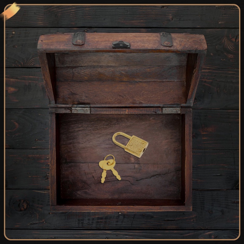 5 Sets Replacement Treasure Chest Lock Lock Wood Box Padlocks