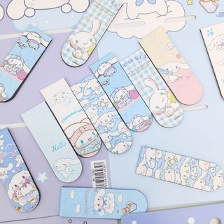 6Pcs Cartoon Cute Magnetic Cinnamoroll Bookmark Student Stationery ...