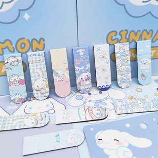 6Pcs Cartoon Cute Magnetic Cinnamoroll Bookmark Student Stationery ...