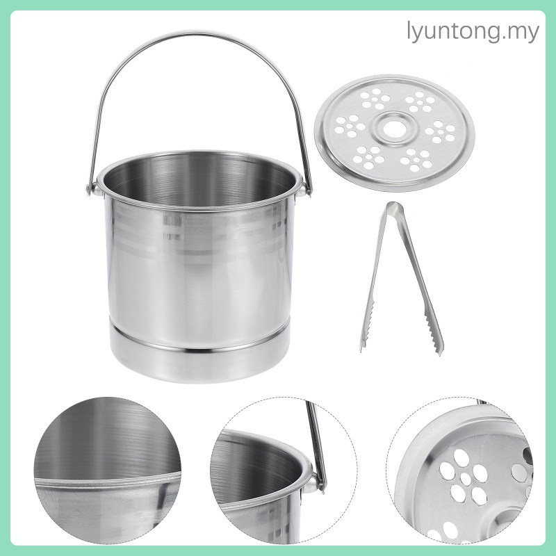 Ice Holder Metal Ice Cube Bucket French Fries Tin Pailsa Vintage Ice