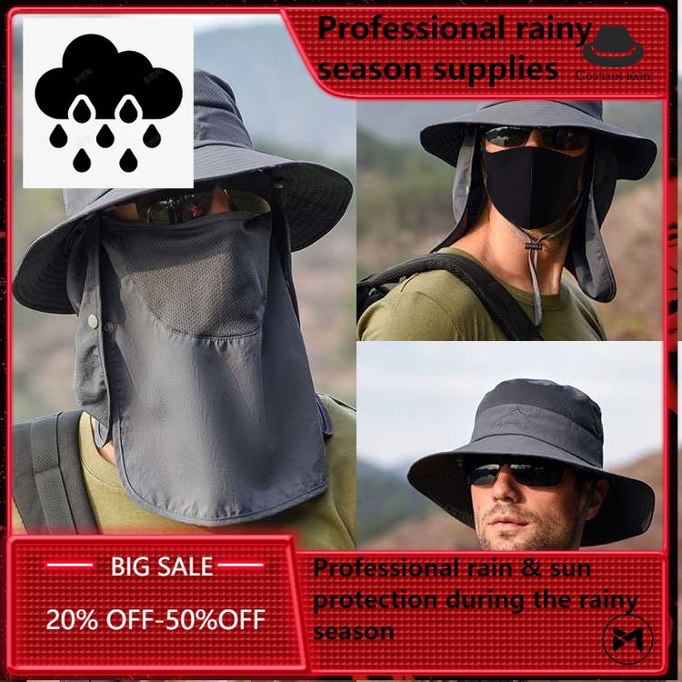 Men's Travel Hat, Sun Hat, Mountaineering Hat/shading Sunscreen Fishing Hat, Breathable and