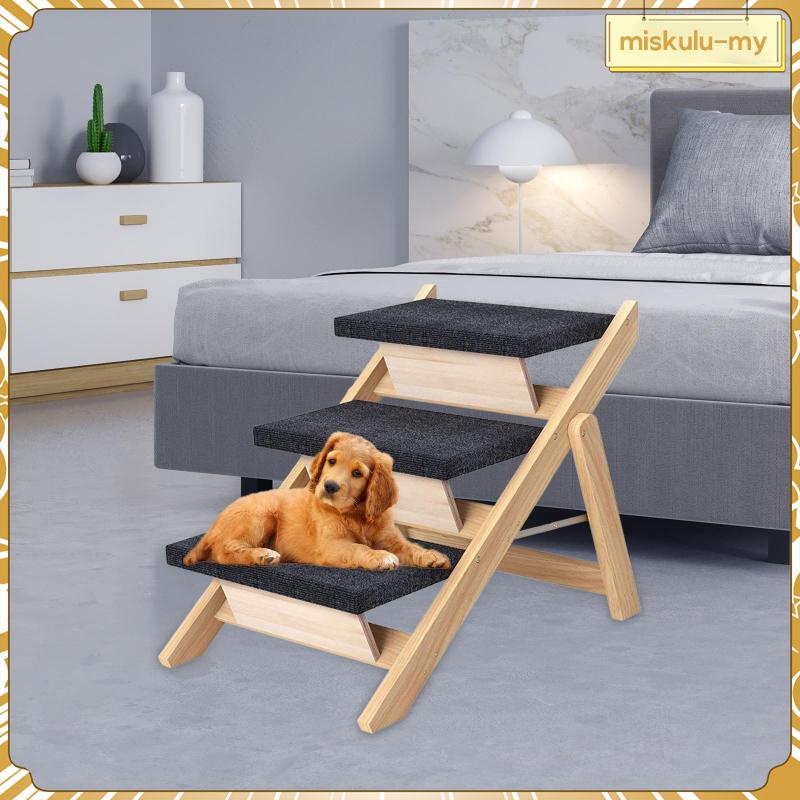 [MiskuluMY] Wooden Pet Stairs Pet Steps Up for All Dogs And Cats ...