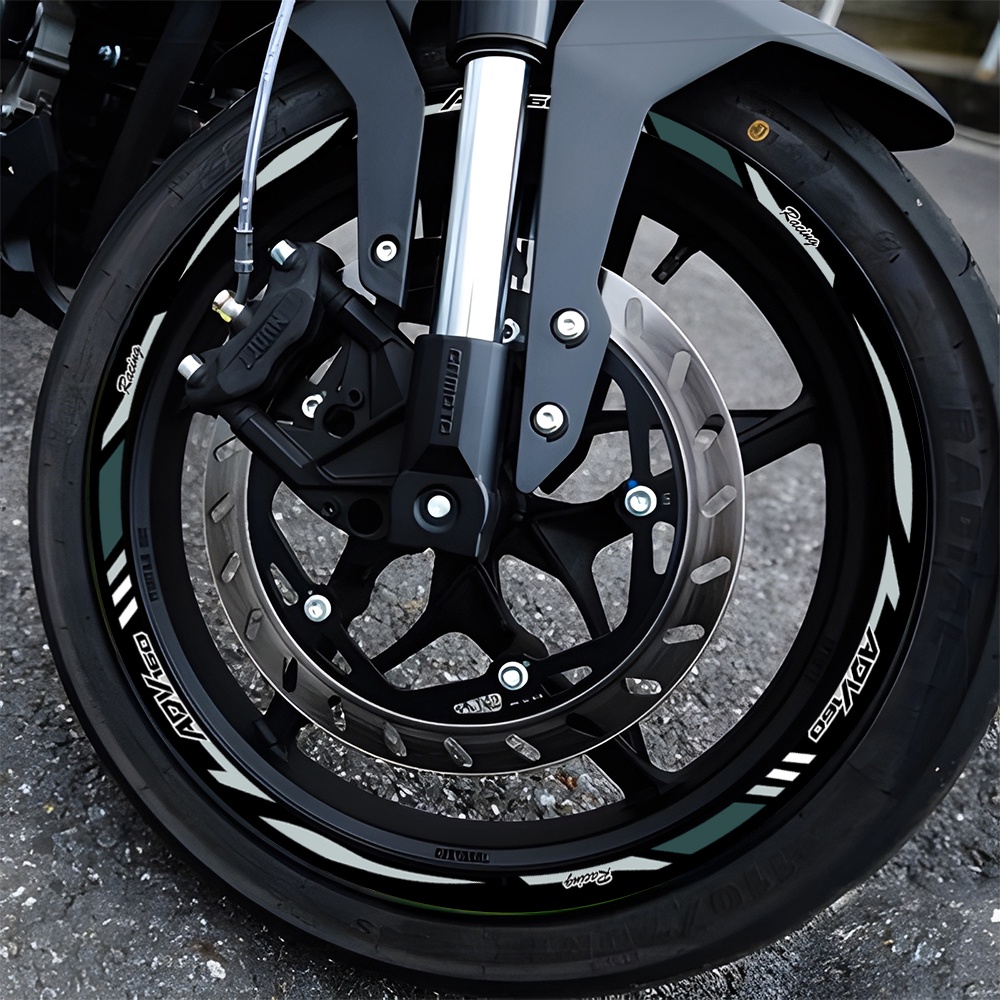 For Honda ADV160 Motorcycle Wheel Rim Stripe Sticker Reflective Scooter ...