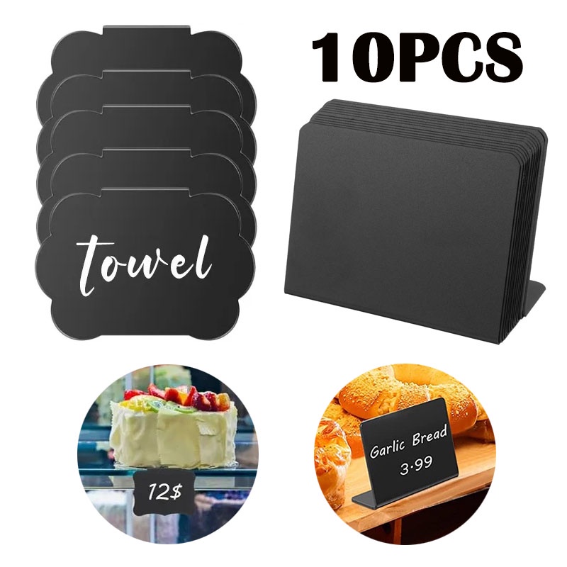 [4 Styles] Mini Chalkboard Price Tag Price Lable PVC Blackboard