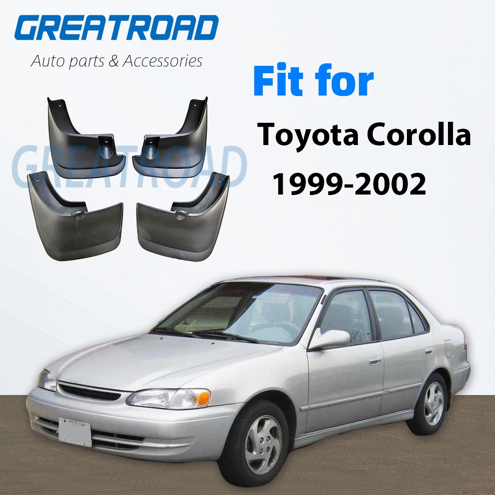 Front Rear Mud Flaps For Toyota Corolla AE110 1999 2000 2001 2002 ...
