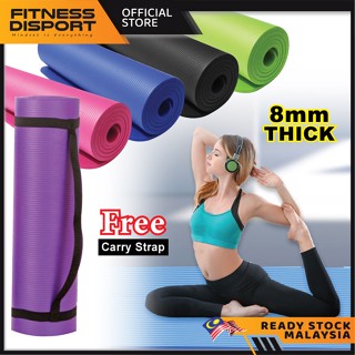 Cap high density oversized exercise mat with carry strap hot sale