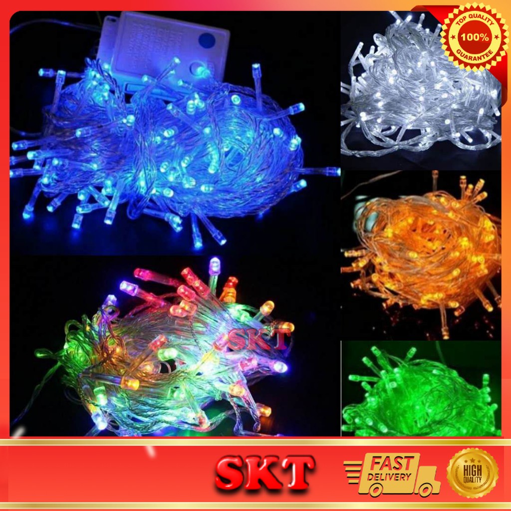 100L LED TRANSPARENT WIRE LIGHT WITH END CONNECTOR | Shopee Malaysia