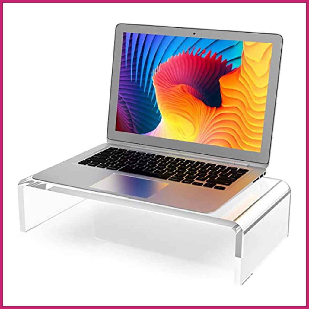 Monitor Stand Riser Transparent Acrylic Computer Monitor Holder Laptop ...