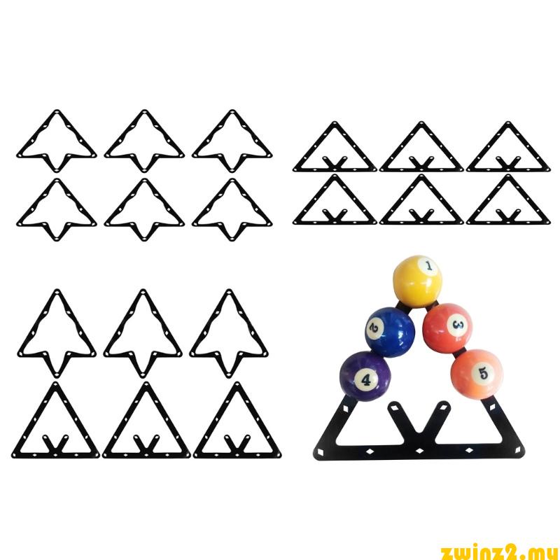 zwinz2 6 Pieces Pool Rack Billiard Rack Sheet Billiards Rack Holder