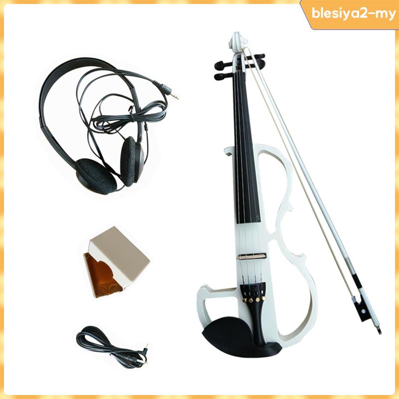 [BlesiyaedMY] Electric Violin Solid Wood Violin Stringed Instruments Acoustic Electronic Quite
