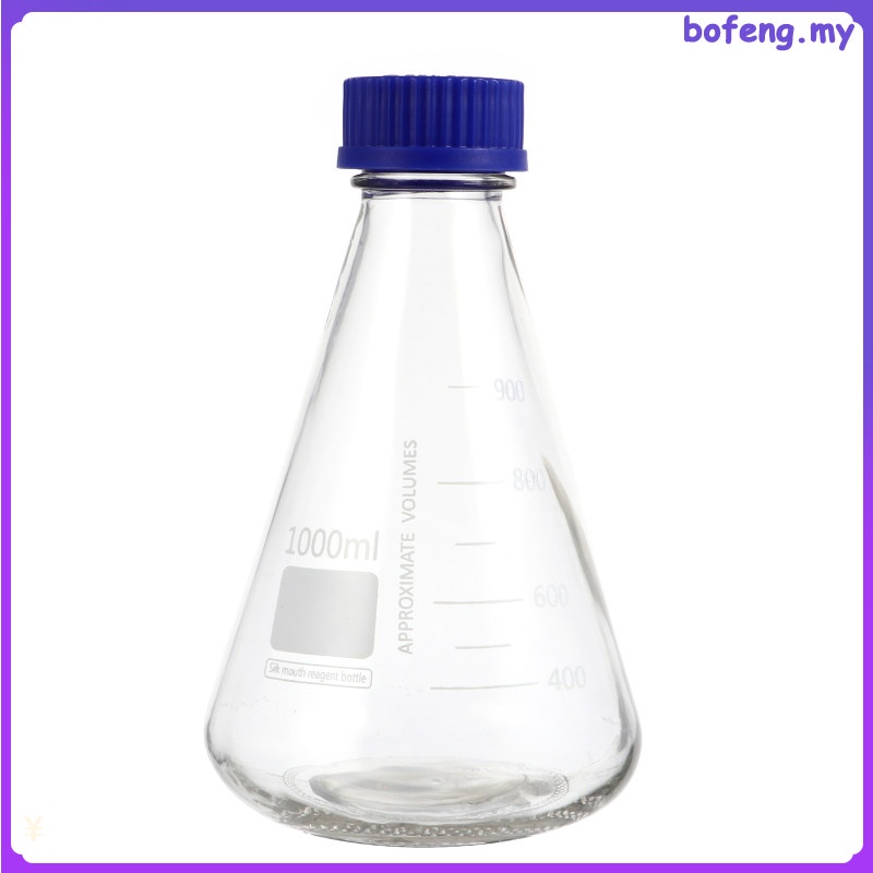 Plastic Beakers Triangular Flask Glass Laboratory Erlenmeyer Flasks