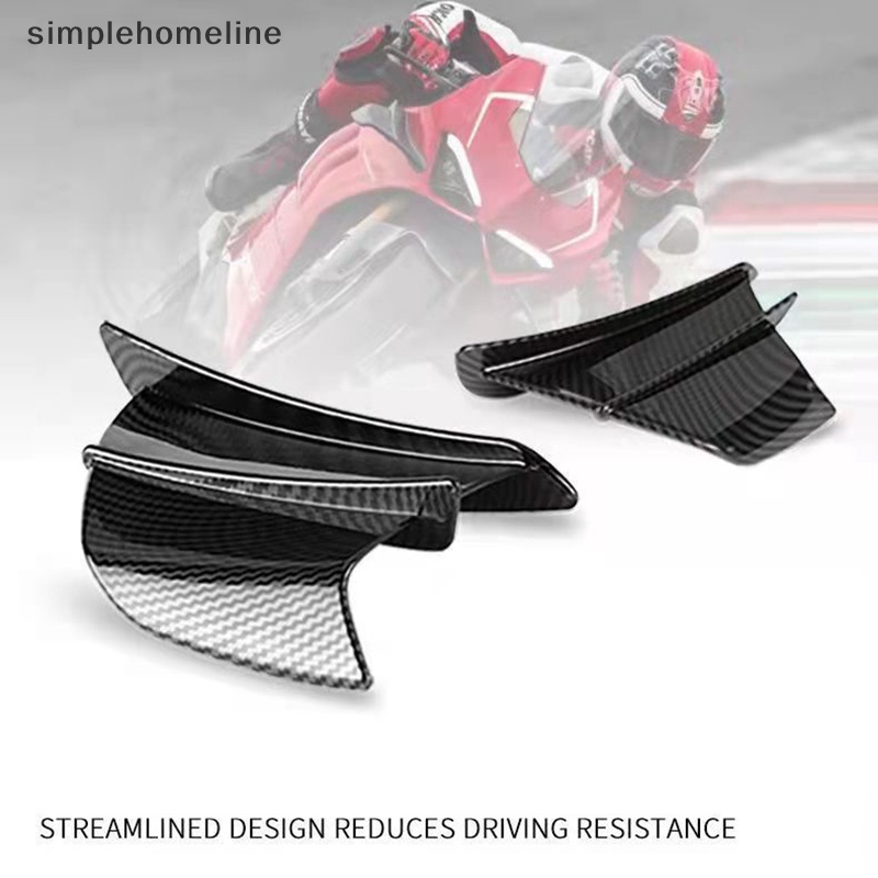 SLMY Universal Motorcycle Winglet Aerodynamic Spoiler Wing With ...