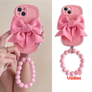 Double Bow Mirror Case ins mirror bow for Apple 14 phone case
