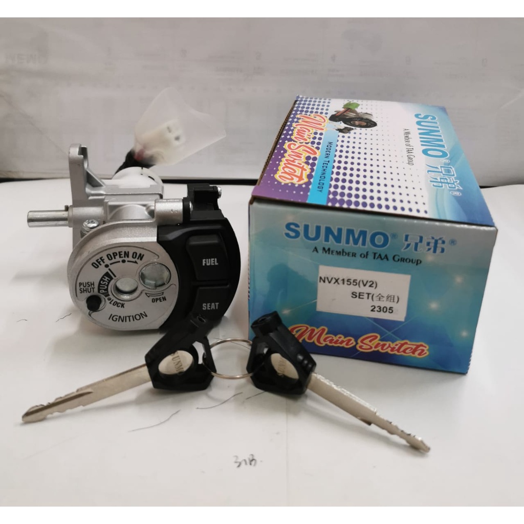 YAMAHA NVX155 V2 NVX 155 V2 MAIN SWITCH SET KUNCI SATU SET NVX155 V2 ...