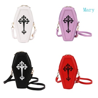 Exquisite Handbag Gothic Coffin Shape Purses Halloween for Cross Crossbody  Bag Shoulder Bag for Carnival Cosplay