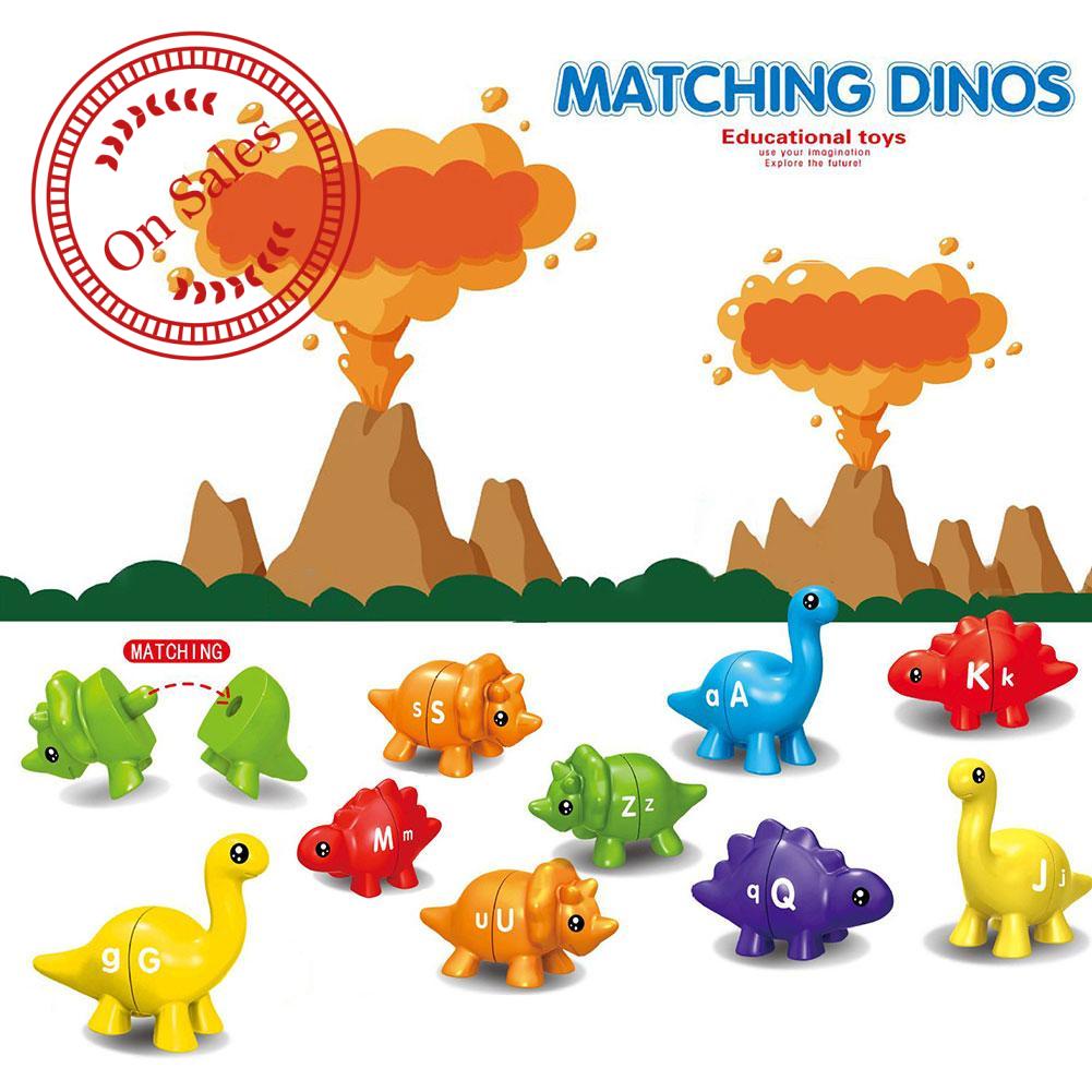 Kids Dinosaur Letter Matching Game Counting Pattern Learningc