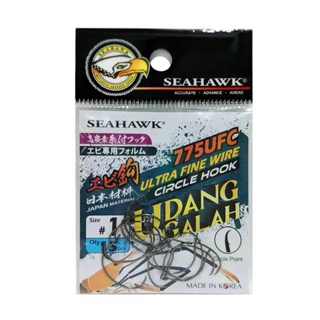 SEAHAWK UDANG GALAH ULTRA FINE WIRE CIRCLE FISHING HOOK (775UFC