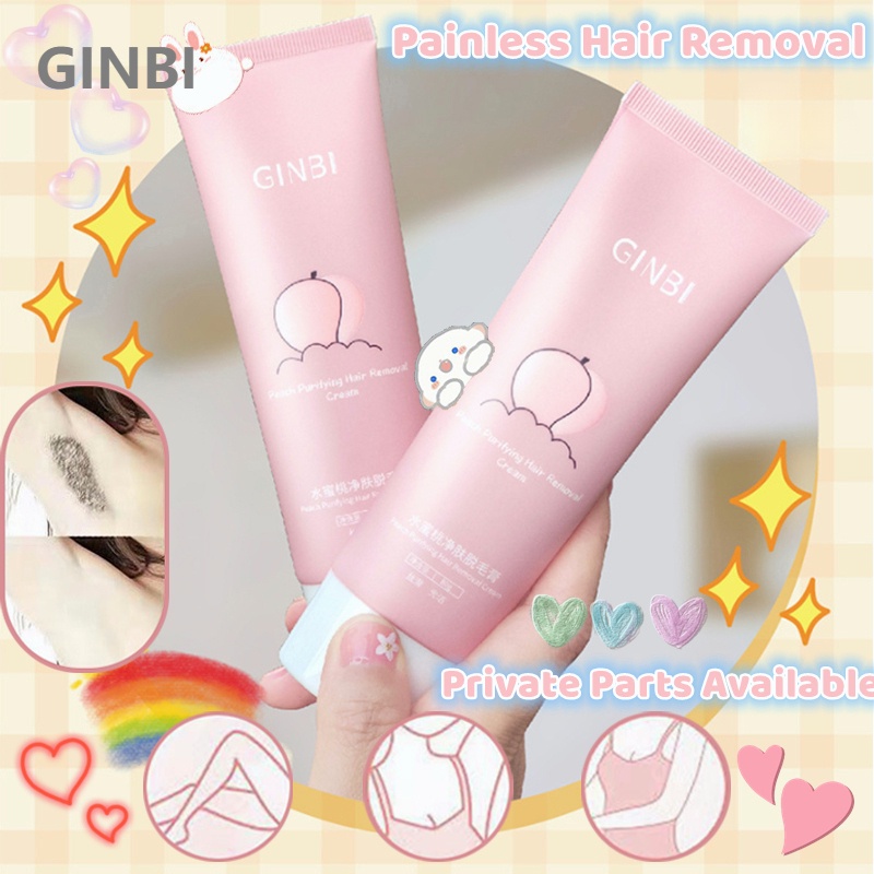 Painless Face and Body Peach Purifying Hair removal Cream Moustache No