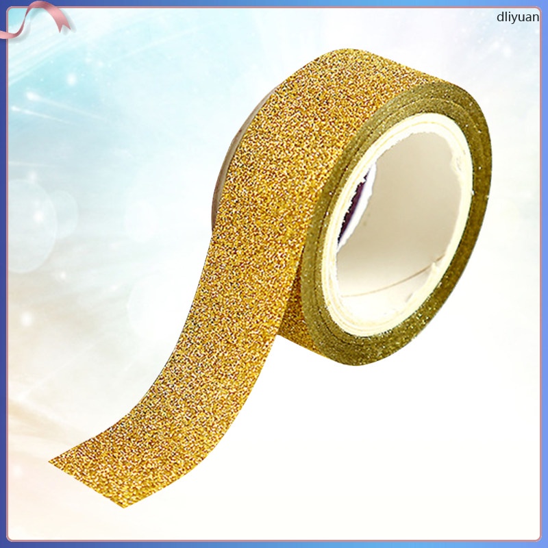 Tape Stickers Colored Glitter Paper Adhesive Masking Tapes Sticker