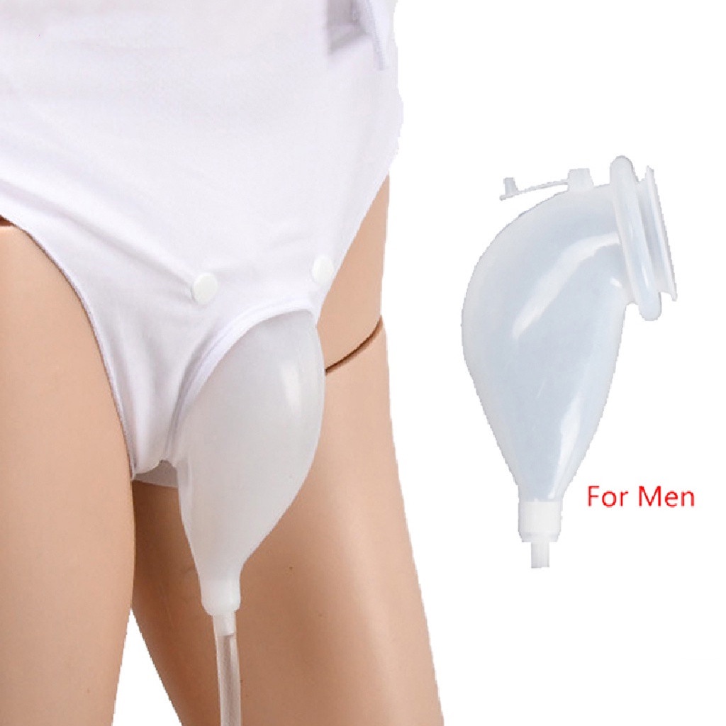 Popkozzi Bed Rest Urinal Urine Bag Collector Catheter Protable Mens Urinal Silicone Urine Funnel