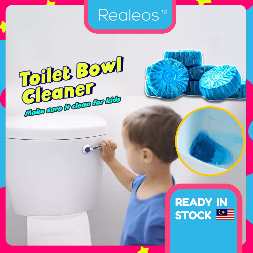 Realeos Magic Automatic Auto Toilet Bowl Cleaner Bleach Blue Stick