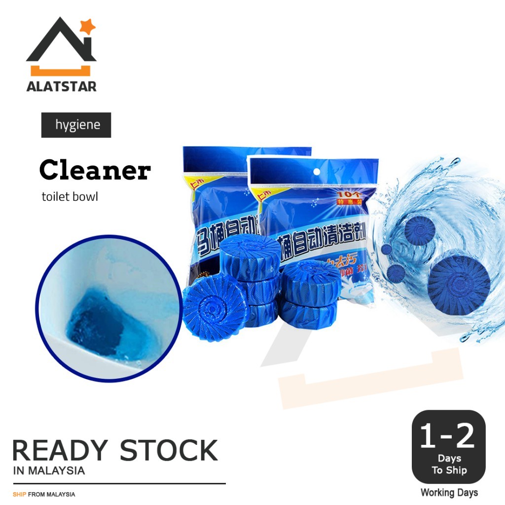 Alatstar Magic Automatic Auto Toilet Bowl Cleaner Bleach Blue Stick
