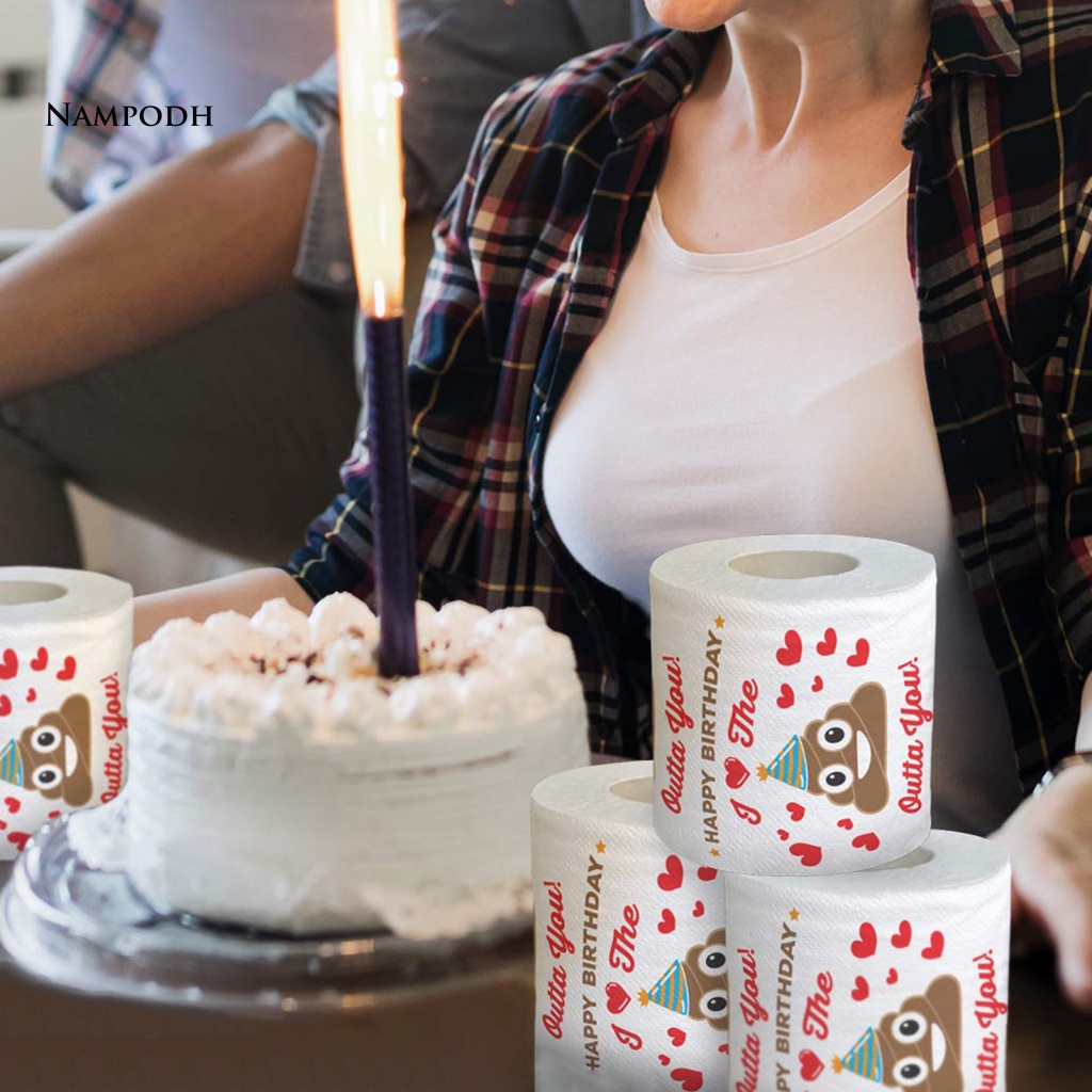 roeaceh Prank Toilet Paper Roll Novelty Toilet Paper Roll Happy